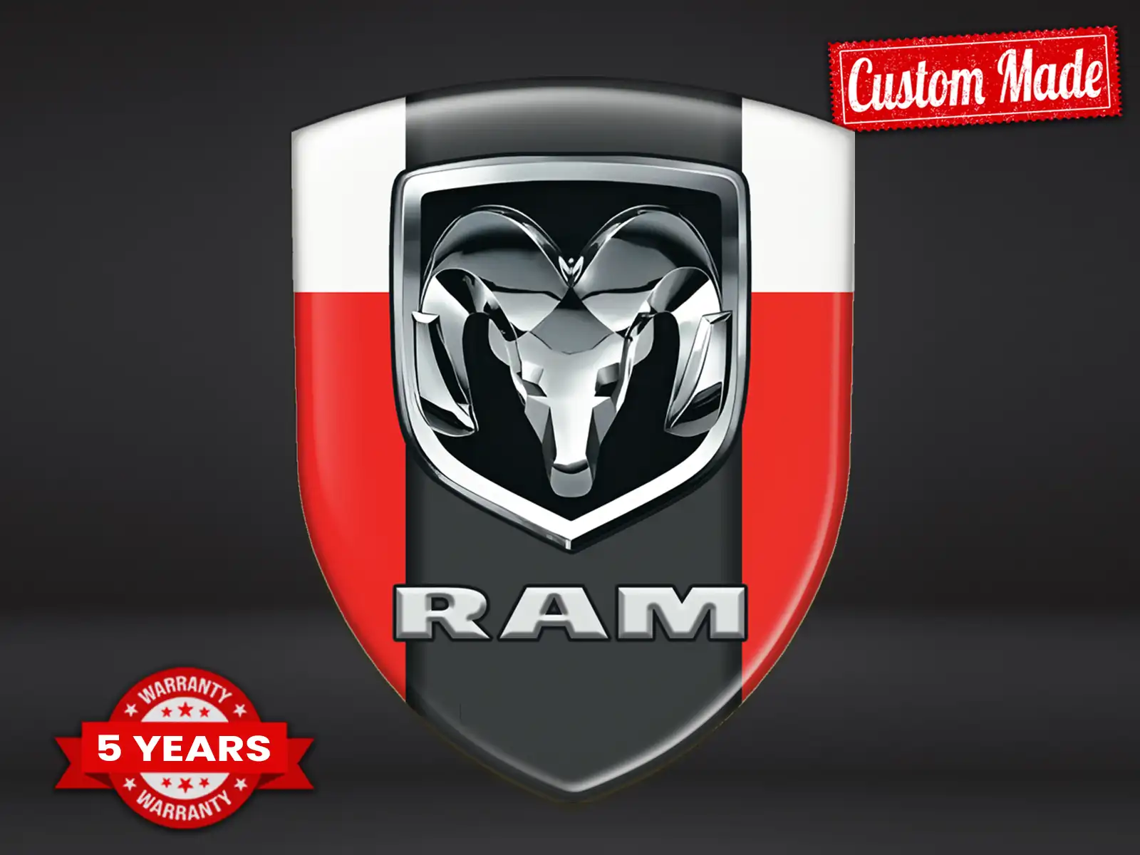 Dodge Silikonsticker Hochwertig Professionell Anpassbar